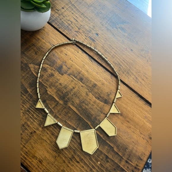 Black and gold enamel statement necklace - Picture 4 of 5